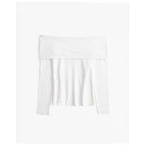 Abercrombie - Long-Sleeve Tuckable Off-The-Shoulder Top